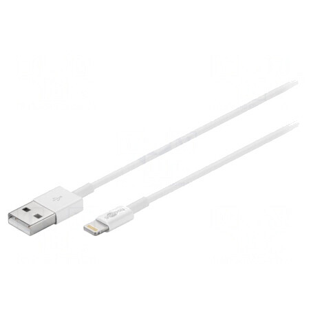 Cablu USB 2.0 Apple Lightning 0,5m Alb | Electronic-mag.ro | Componente Electronice