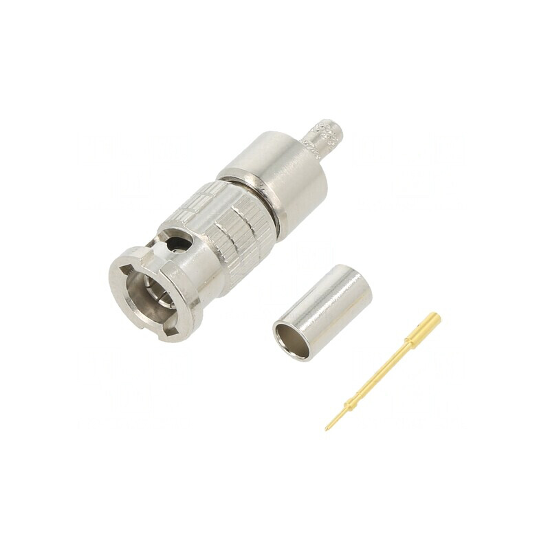 Mufă Micro BNC Tată Drept 75Ω PTFE | Electronic-mag.ro | Componente Electronice