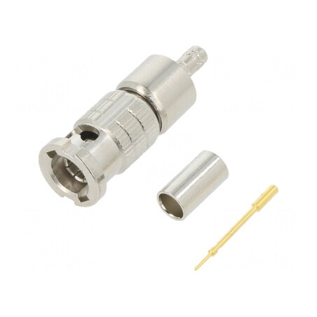 Mufă Micro BNC Tată Drept 75Ω PTFE | Electronic-mag.ro | Componente Electronice