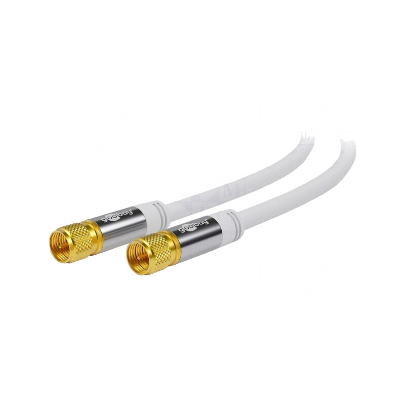 Cablu Coaxial 75Ω 2m PVC Alb cu Mufe F | Electronic-mag.ro | Componente Electronice Cablu Coaxial 75Ω 2m PVC Alb cu Mufe F | Electronic-mag.ro | Componente Electronice