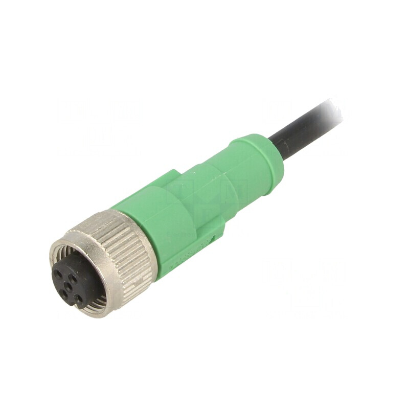 Cablu Conectare M12 5Pini 1.5m PVC 60VAC 4A | Electronic-mag.ro | Componente Electronice