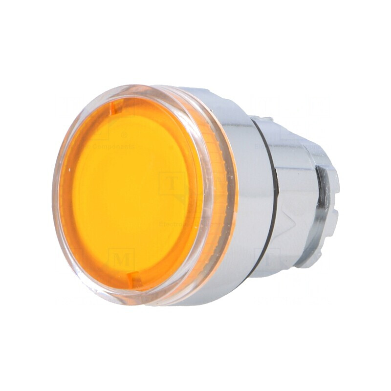 Comutator apăsare 22mm portocaliu | Electronic-mag.ro | Componente Electronice