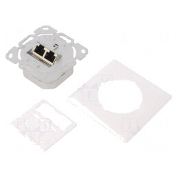 Soclu RJ45 Ecranat Cat 6a Dual 22AWG-24AWG | Electronic-mag.ro | Componente Electronice