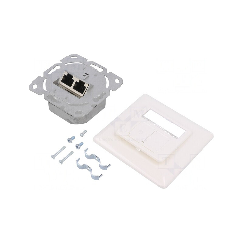 Soclu RJ45 Ecranat Cat 6a Dublu | Electronic-mag.ro | Componente Electronice Soclu RJ45 Ecranat Cat 6a Dublu | Electronic-mag.ro | Componente Electronice
