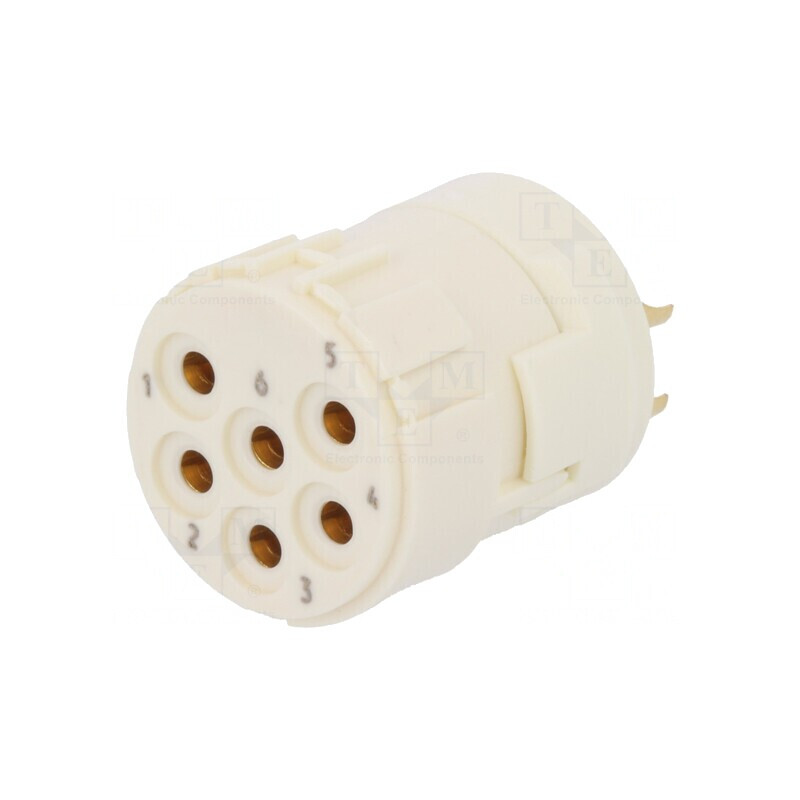 Conector M23 6 Pin Mamă Lipire 300V 20A | Electronic-mag.ro | Componente Electronice