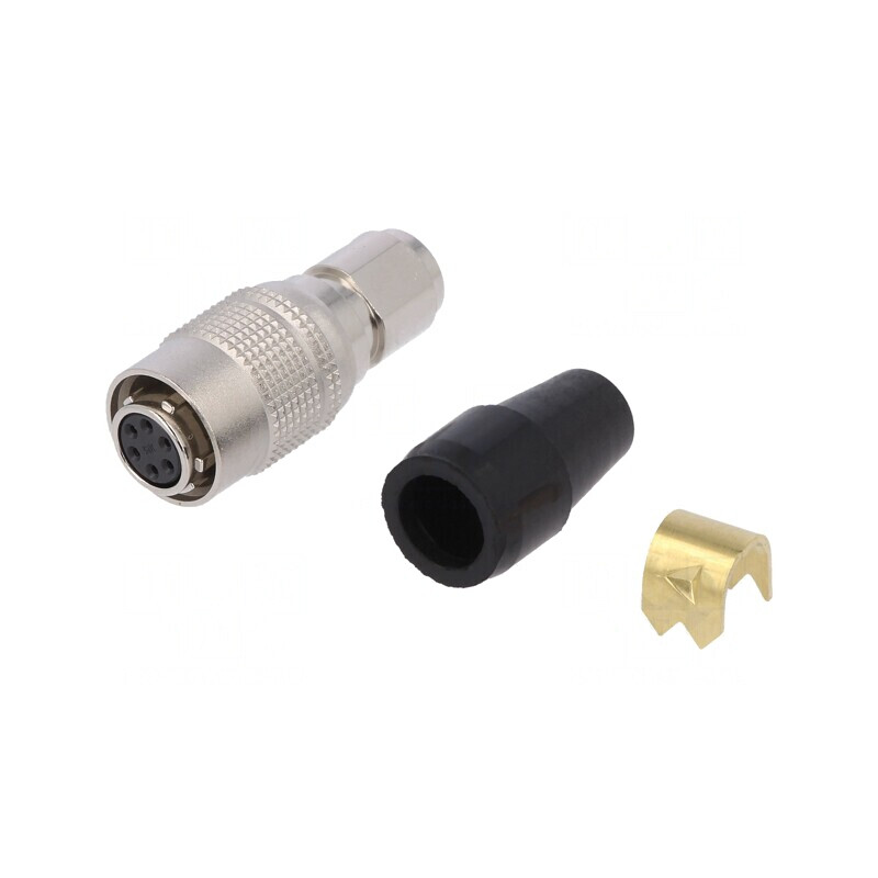Conector Circular HR10 Push-Pull Mufă 2A Argintat Lipire | Electronic-mag.ro | Componente Electronice