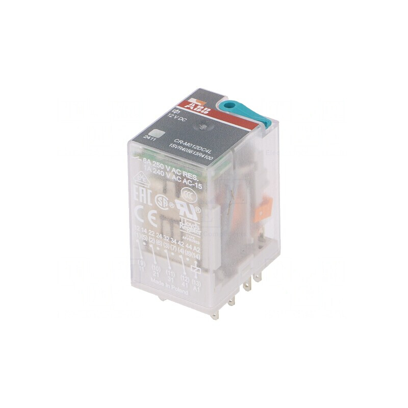 Releu Electromagnetic 4PDT 12VDC 6A | Electronic-mag.ro | Componente Electronice