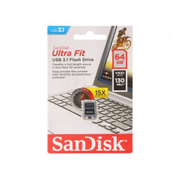 Memorie USB 3.2 64GB Ultra Fit 130MB/s USB A | Electronic-mag.ro | Componente Electronice