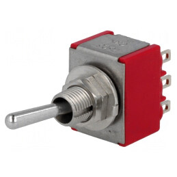 Comutator basculant 3 poziții ON-OFF-ON 2A/250V 5A/28V | Electronic-mag.ro | Componente Electronice