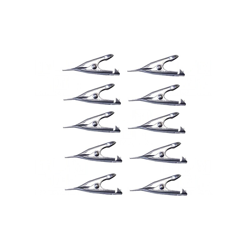Bornă crocodil 5A nichelată 5,6mm | Electronic-mag.ro | Componente Electronice