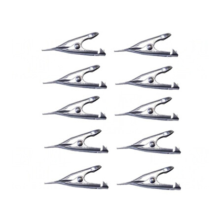 Bornă crocodil 5A nichelată 5,6mm | Electronic-mag.ro | Componente Electronice