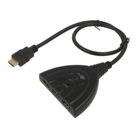 Switch HDMI HDCP 1.4 0.55m Negru 3 Porturi | Electronic-mag.ro | Componente Electronice