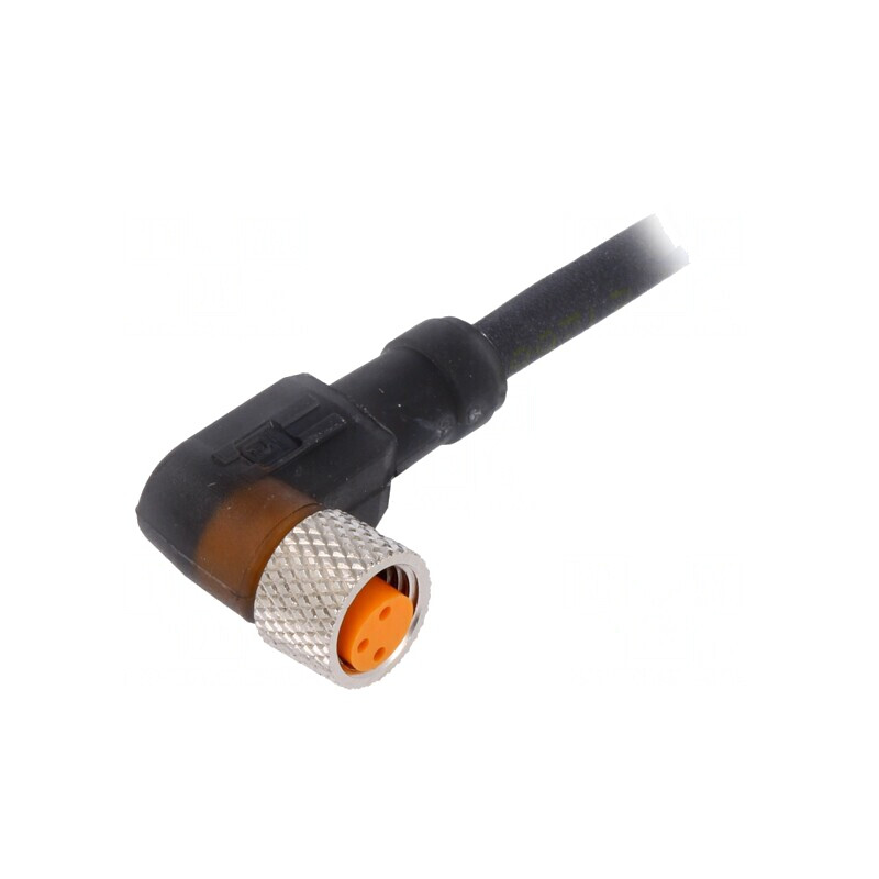 Conector M8 3-PIN 90° 5m Cu Cabluri | Electronic-mag.ro | Componente Electronice