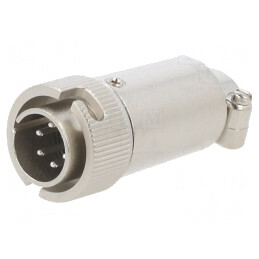 Conector Circular RM12 Mufă Tată Drept PIN 6 Argintat | Electronic-mag.ro | Componente Electronice
