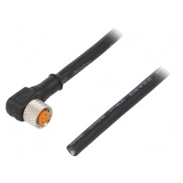 Cablu de Conectare M8 4-PIN Unghi 5m 50VAC 4A PVC