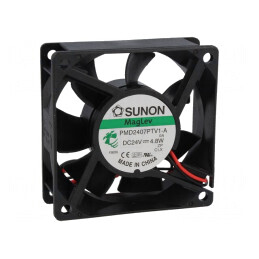 Ventilator DC axial 24V 70x70x25mm 83,25m3/h 44dBA | Electronic-mag.ro | Componente Electronice