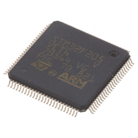 Microcontroler ARM 120MHz LQFP100 1,8-3,6V STM32F205VET6 | Electronic-mag.ro | Componente Electronice