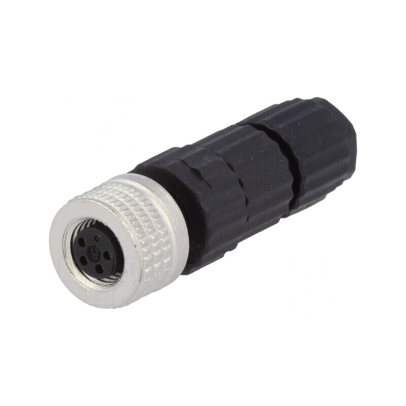 Conector M8 Mamă 4 PIN Drept Pe Cablu Mufă E 4A Filet M8 | Electronic-mag.ro | Componente Electronice