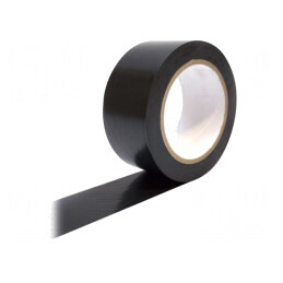Bandă de Marcare Neagră Autoadezivă 33m x 50mm | Electronic-mag.ro | Componente Electronice