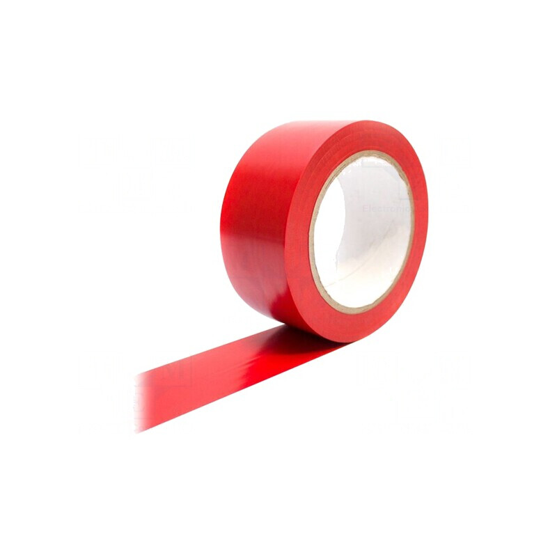Bandă de marcare roșie autoadezivă 33m x 50mm | Electronic-mag.ro | Componente Electronice