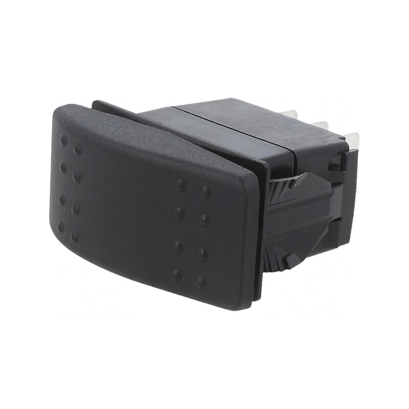 Rocker Switch SP3T 20A 14VDC Black IP56 | Electronic-mag.ro | Componente Electronice