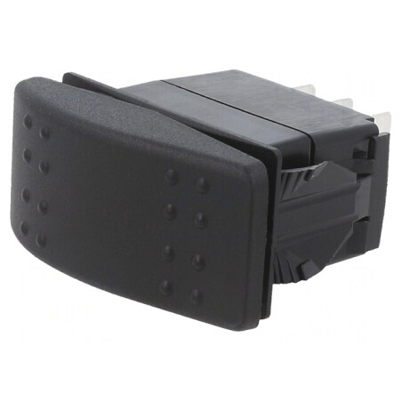 Rocker Switch SP3T 20A 14VDC Black IP56 | Electronic-mag.ro | Componente Electronice