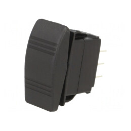 Comutator Basculant Negru 20A/14VDC IP56 | Electronic-mag.ro | Componente Electronice