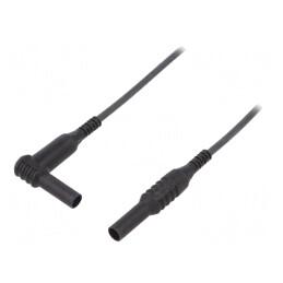 Cablu de măsurare 1kVDC 10A 1,5m Negru | Electronic-mag.ro | Componente Electronice