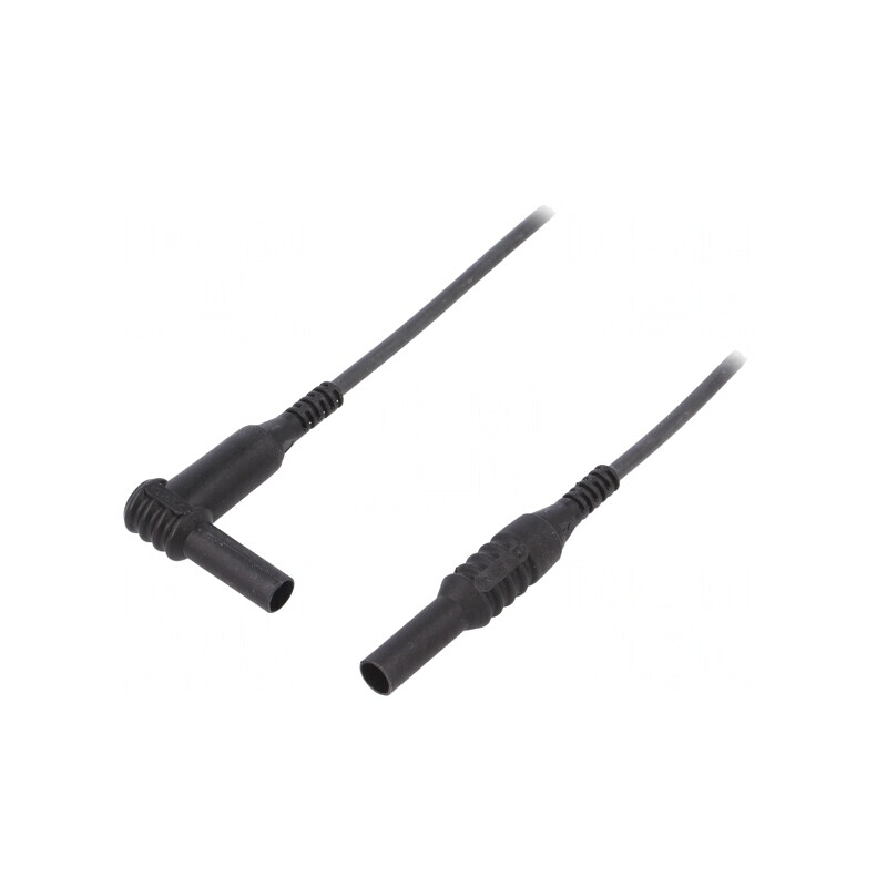 Cablu de măsurare 1kVDC 10A 1,5m Negru | Electronic-mag.ro | Componente Electronice