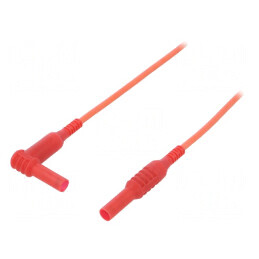 Cablu de măsurare 1,5m 10A roșu silicon 1kVDC | Electronic-mag.ro | Componente Electronice