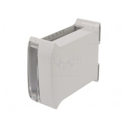 Carcasă pentru șină DIN gri 101mm x 45mm x 119,5mm | Electronic-mag.ro | Componente Electronice