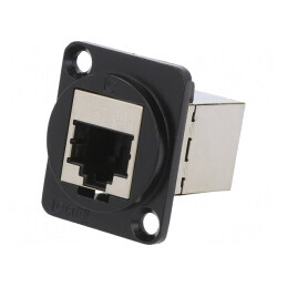 Adaptor FT Cat 6a Ecranat 8P8C Metal 19x24mm | Electronic-mag.ro | Componente Electronice