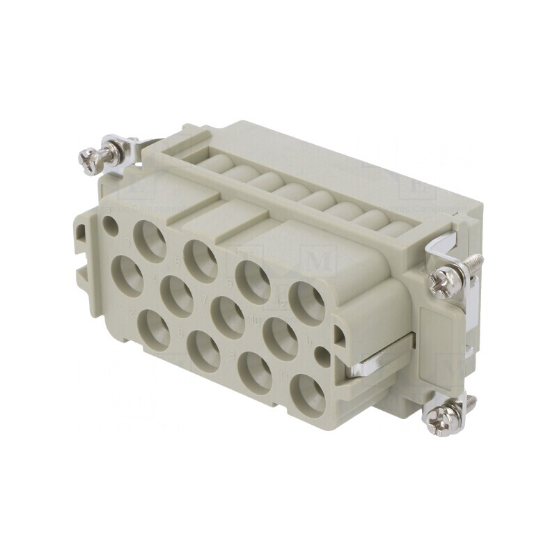 Conector HDC cu Inserturi de Contact Mamă 14 12 PE | Electronic-mag.ro | Componente Electronice
