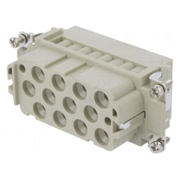 Conector HDC cu Inserturi de Contact Mamă 14 12 PE | Electronic-mag.ro | Componente Electronice