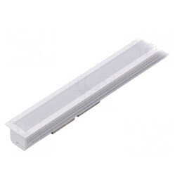 Profil LED Aluminiu Alb Lăptos 1m | Electronic-mag.ro | Componente Electronice