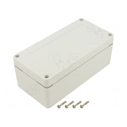 Carcasă Universală 80x160x60mm cu Bucșă din Alamă ABS | Electronic-mag.ro | Componente Electronice
