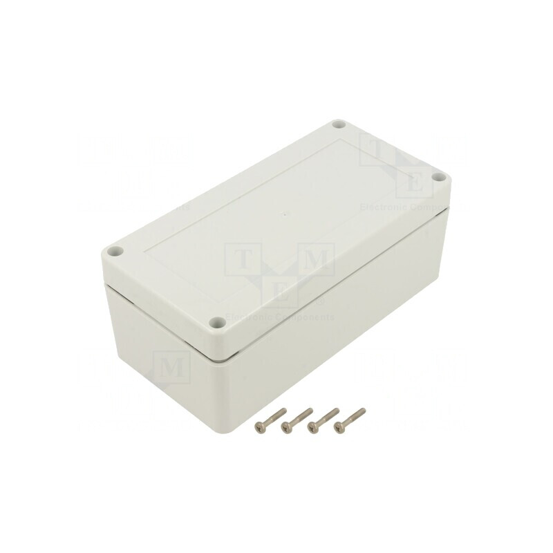 Carcasă Universală 80x160x60mm cu Bucșă din Alamă ABS | Electronic-mag.ro | Componente Electronice