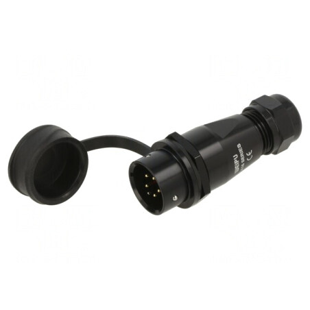 Mufă SA16 tată 5 PIN IP67 5-8mm 5A 500V | Electronic-mag.ro | Componente Electronice