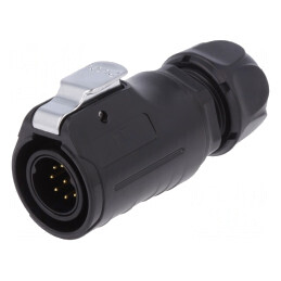 Conector circular tată 9 pini aurit 5A | Electronic-mag.ro | Componente Electronice