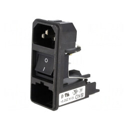 Conector Alimentare AC 10A 250V IEC 60320 KD | Electronic-mag.ro | Componente Electronice