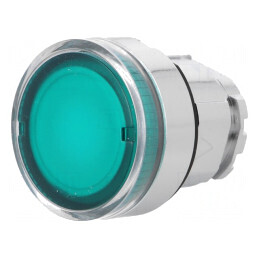 Comutator acționat prin apăsare 22mm verde | Electronic-mag.ro | Componente Electronice