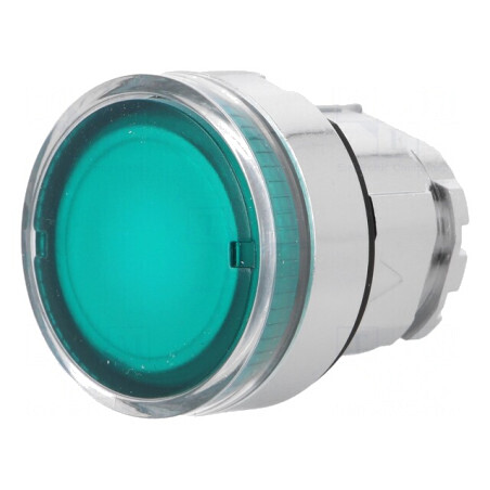 Comutator acționat prin apăsare 22mm verde | Electronic-mag.ro | Componente Electronice