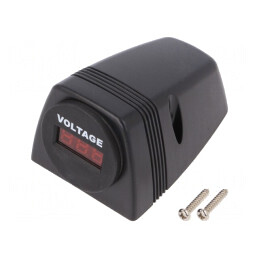 Voltmetru Digital Panou LED Negru 6-33V | Electronic-mag.ro | Componente Electronice
