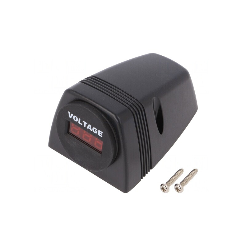 Voltmetru Digital Panou LED Negru 6-33V | Electronic-mag.ro | Componente Electronice