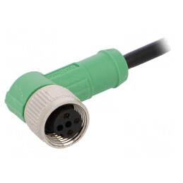 Cablu Conectare M12 3PIN Unghi 3m PVC 250VAC 4A | Electronic-mag.ro | Componente Electronice