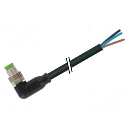 Cablu Conectare M8 3PIN Unghi 5m 60VAC 4A PVC | Electronic-mag.ro | Componente Electronice