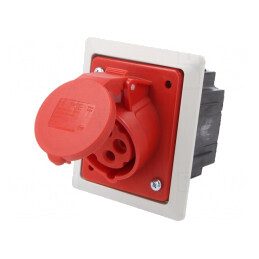 Conector Alimentare AC Trifazat Soclu Mamă 16A 400V IP44 | Electronic-mag.ro | Componente Electronice