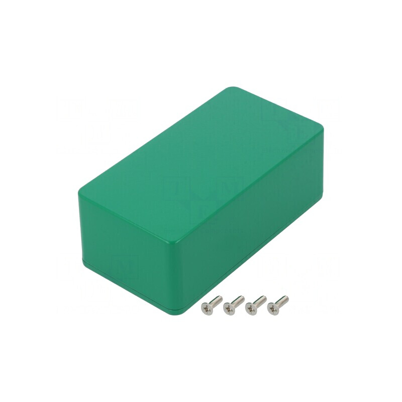 Carcasă Universală Aluminiu Verde 60x112x42mm | Electronic-mag.ro | Componente Electronice