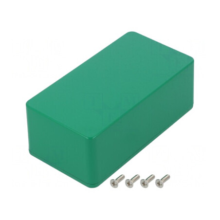 Carcasă Universală Aluminiu Verde 60x112x42mm | Electronic-mag.ro | Componente Electronice