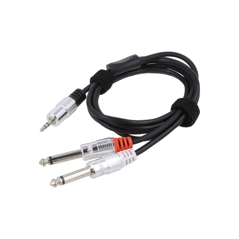 Cablu Audio Jack 3.5mm la Jack 6.3mm x2 1.5m | Electronic-mag.ro | Componente Electronice Cablu Audio Jack 3.5mm la Jack 6.3mm x2 1.5m | Electronic-mag.ro | Componente Electronice